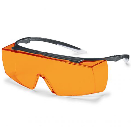 Uvex Super f OTG Koruyucu İş Gözlüğü (Turuncu PC Cam)