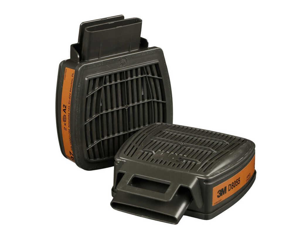 3M D8055 Secure Click Dual Flow A2 Gaz ve Buhar Filtresi