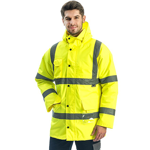 myForm EVEREST HI-VIS LONG JACKET Reflektörlü Parka (Sarı)