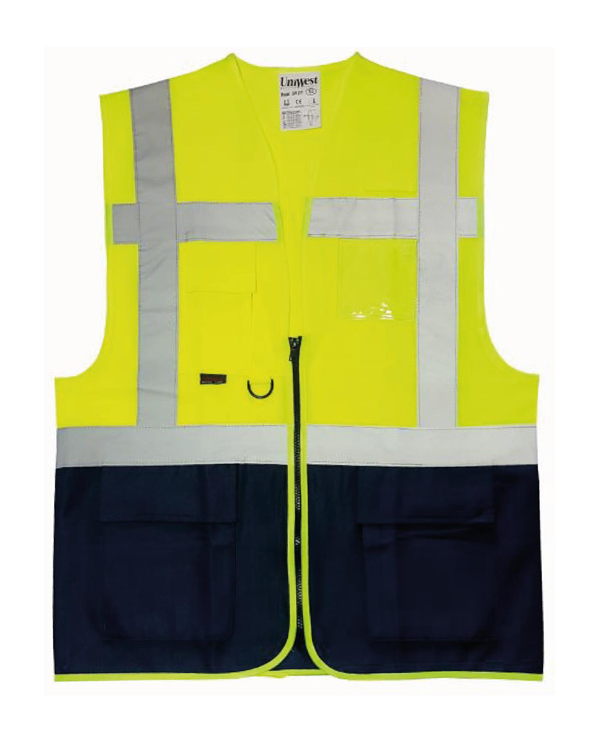 Uniwest Yönetici Yeleği Sarı/Lacivert