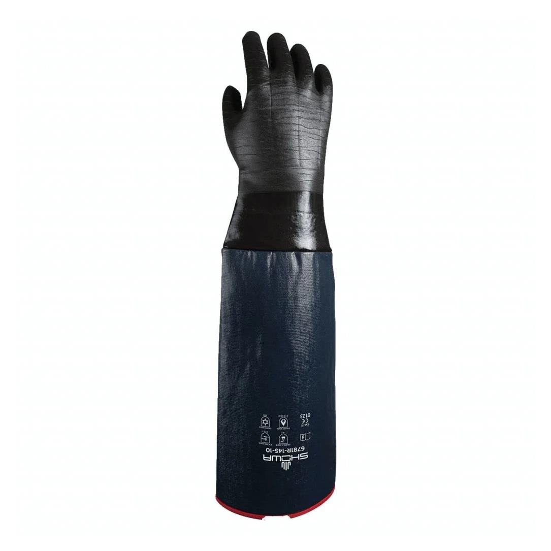 SHOWA 6781R-145 Tam Kol Yalıtımlı Neopren Kaplamalı Soğuk/Sıcak Koruma Eldiveni
