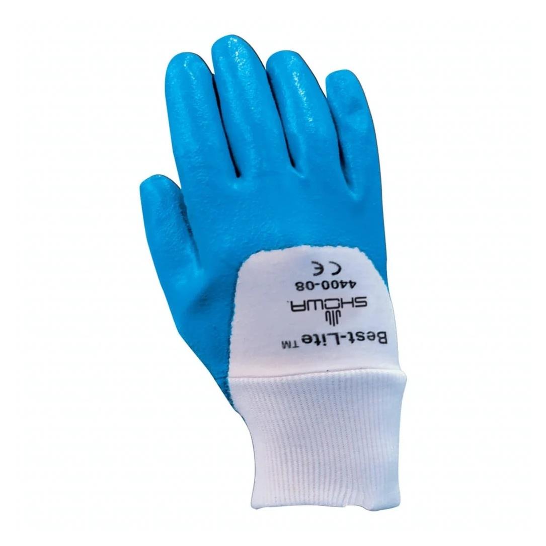 SHOWA 4400 3/4 Nitril Daldırmalı Jarse Astarlı İş Eldiveni