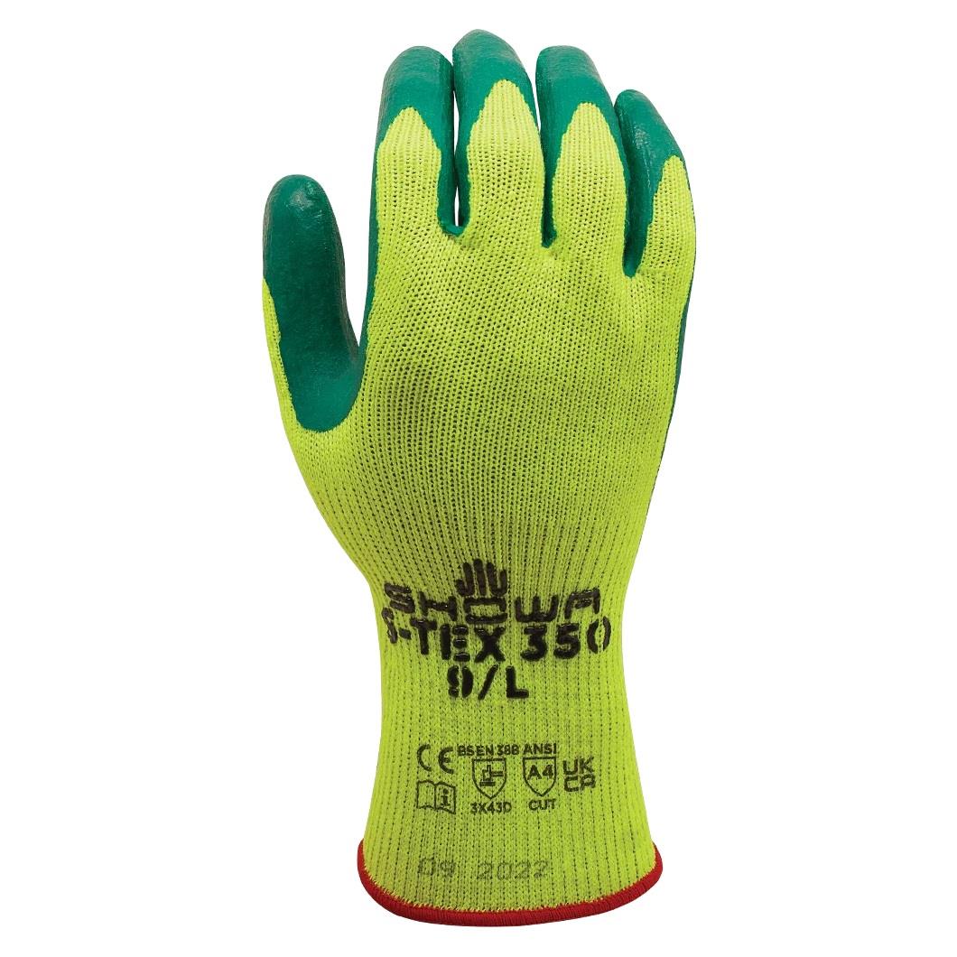 SHOWA S-TEX 350 Nitril Kaplı Paslanmaz Çelik Astarlı Kesilme Eldiveni