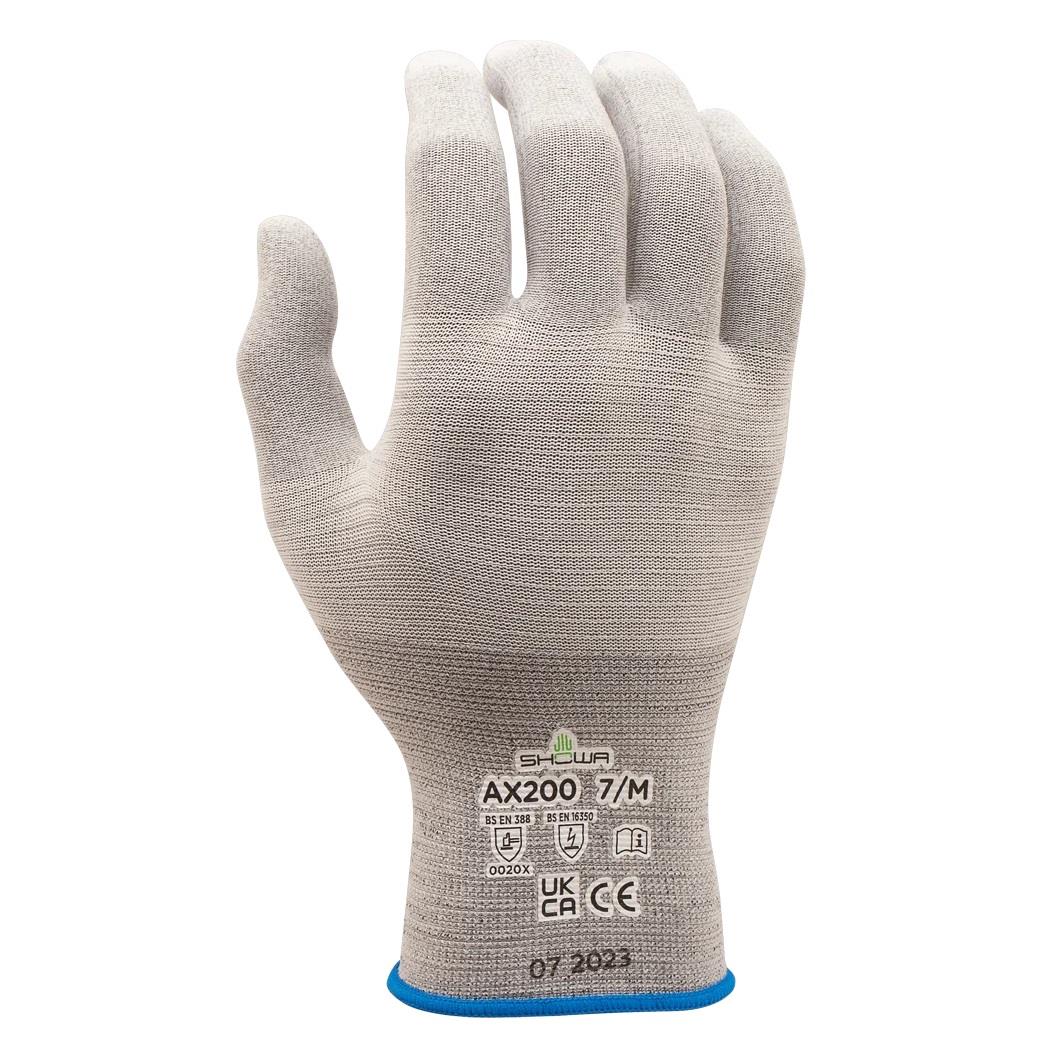 SHOWA AX200 Naylon Örü İnce ESD Antistatik İş Eldiveni