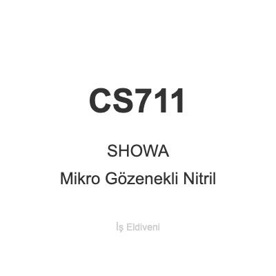 SHOWA CS711 Mikro Gözenekli Nitril Kimyasal Dirençli İş Eldiveni