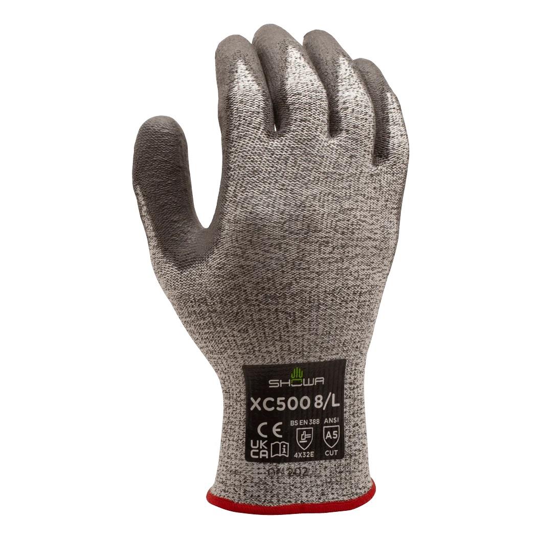 SHOWA S-TEX XC500 Paslanmaz Çelik Takviyeli E/A5 Kesilmeye Dayanıklı İş Eldiveni