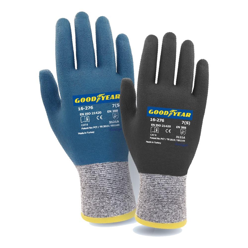 Goodyear 16-276 Mavi Tam Kaplı İş Eldiveni
