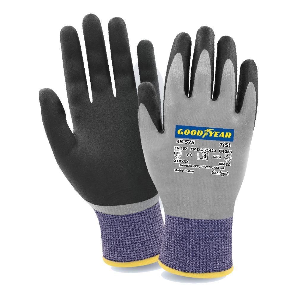 Goodyear 45-575 Kesilme Dirençli Tam Kaplı Çift Kaplamalı İş Eldiveni