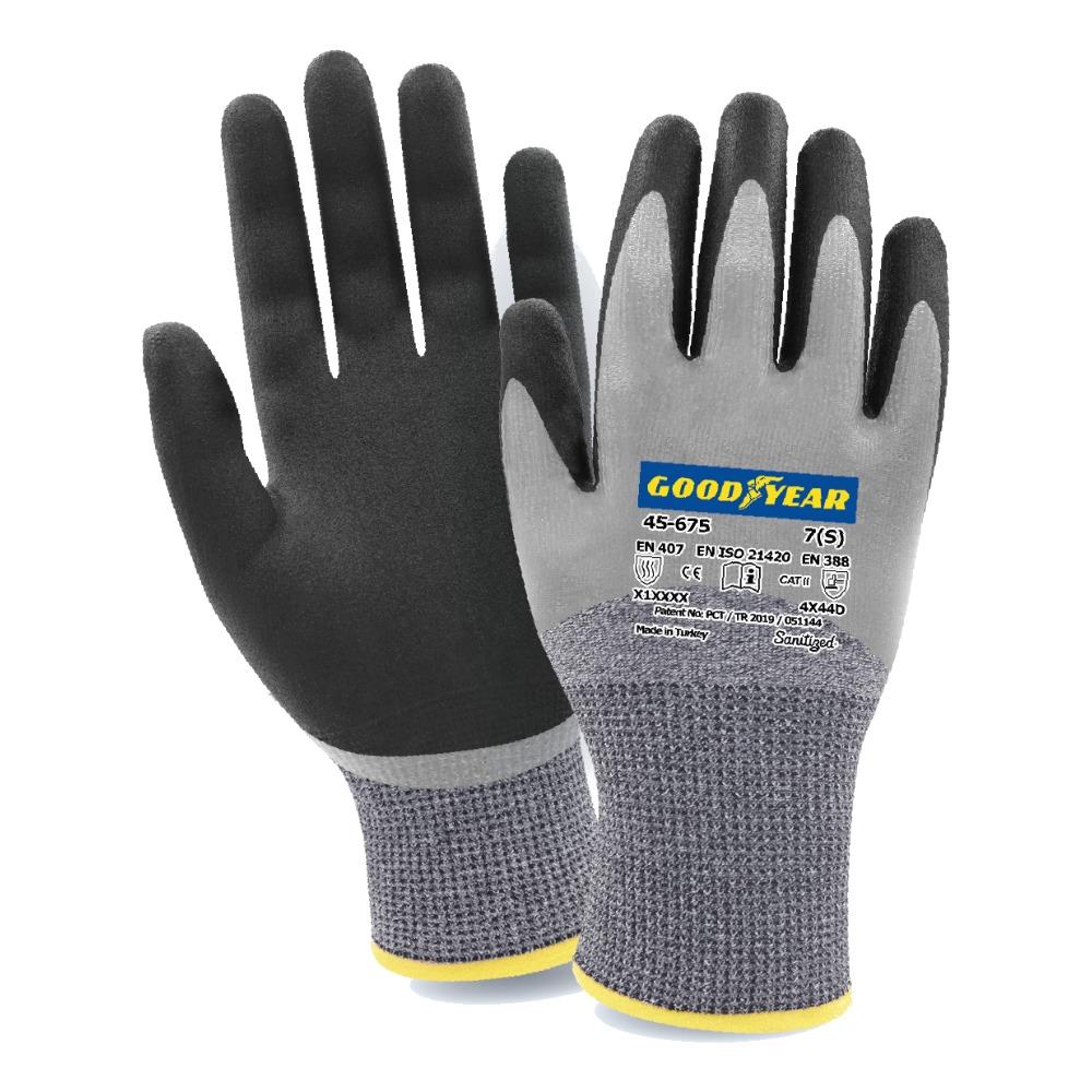 Goodyear 45-675 (MK-8) Kesilme Dirençli Çift Kaplamalı İş Eldiveni