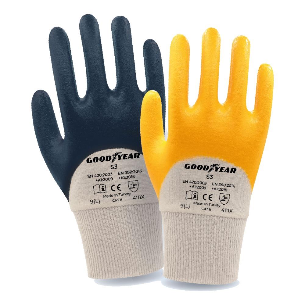 Goodyear S3 Ağır Hizmet Nitril İş Eldiveni