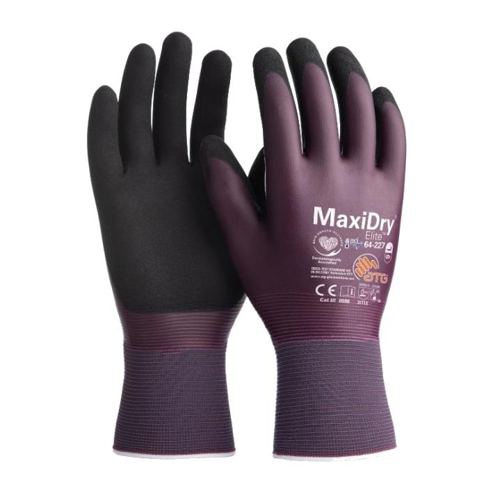 ATG MaxiDry Elite 64-227 AD-APT Soğutmalı Tam Kaplı Yağ İtici İş Eldiveni