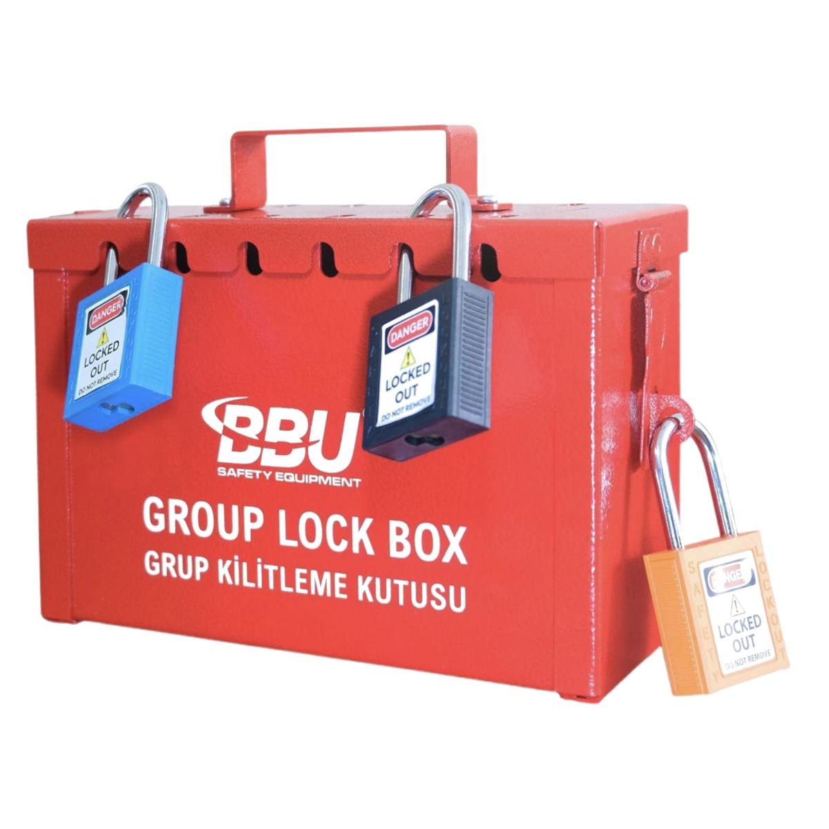 BBU Safety SL GBL1 Taşınabilir Metal Grup Kilitleme Kutusu