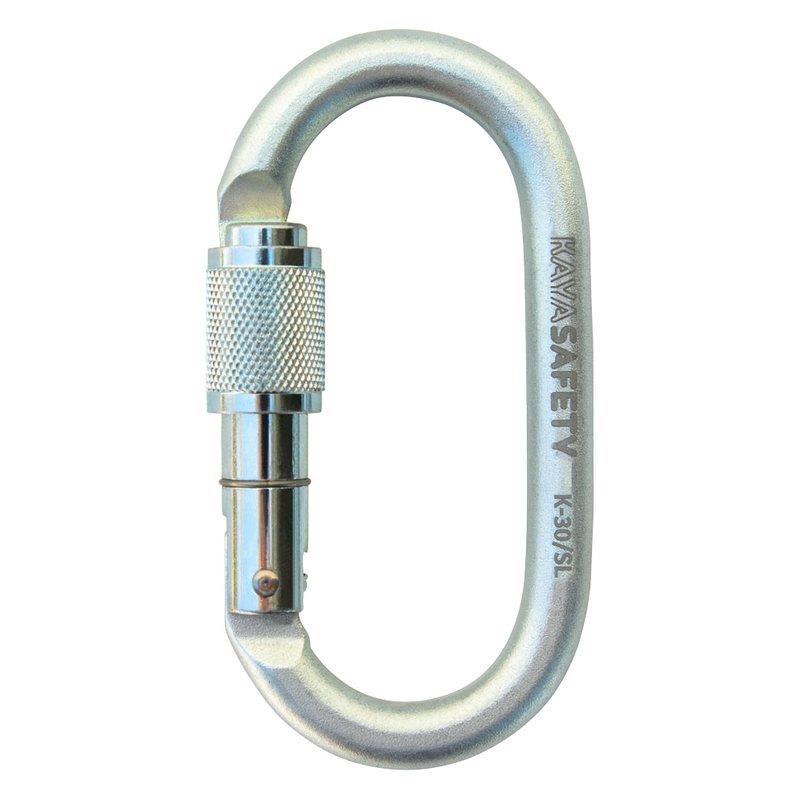 Kaya Safety K-30-SL Oval Çelik Karabina (Keylock)