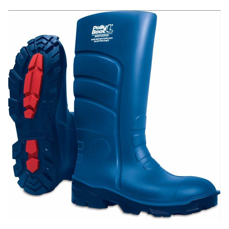 Polly Boot Galaxy Vega Mavi Poliüretan Çizme O4 S4