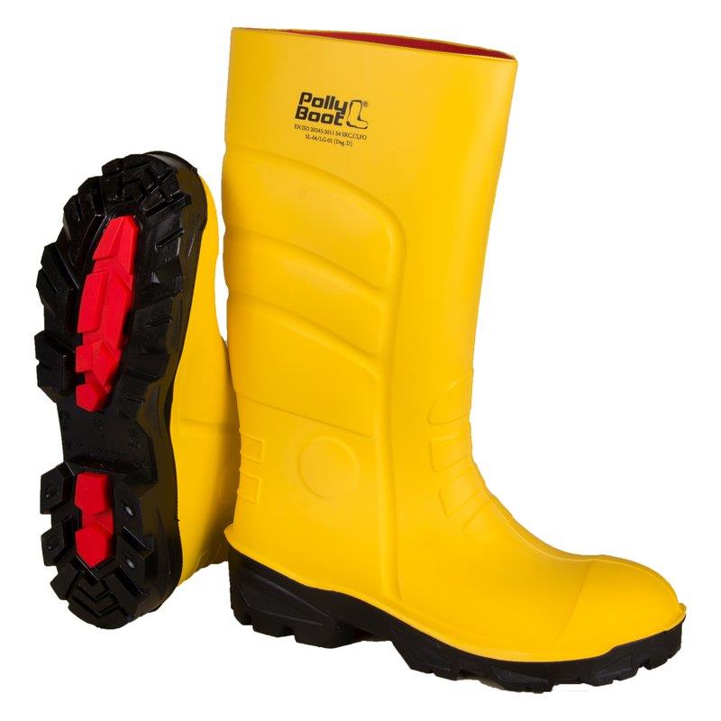 Polly Boot Galaxy Vega Sarı Siyah Poliüretan Çizme O4 S4 S5