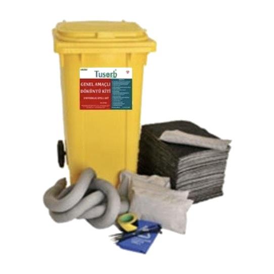 Tusorb GDK-07 Genel Amaçlı Döküntü Kiti 90 Litre (Tekerlekli Konteyner)