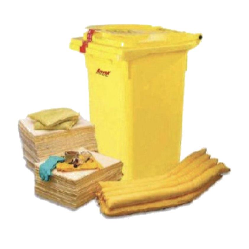 Tusorb KDK-07 Kimyasal Döküntü Kiti 90 Litre (Tekerlekli Konteyner)