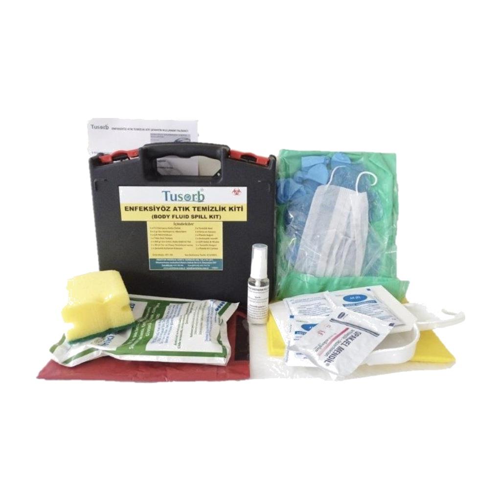 Tusorb KIT-02 Enfeksiyöz Atık Döküntü Kiti (Body Fluid Spill Kit)
