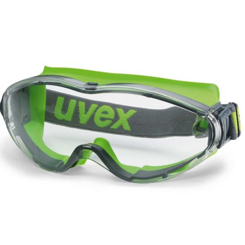 Uvex Ultrasonic Koruyucu İş Gözlüğü Antrasit-Açık Yeşil Çerçeve (Şeffaf PC Cam)
