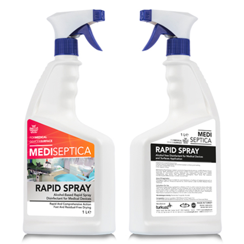 MEDISEPTICA Rapid Spray Kullanıma Hazır Alkol Bazlı Medikal ve Tıbbi Cihaz Yüzey Dezenfektanı