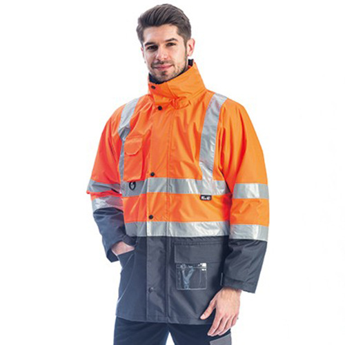 myForm EVEREST PLUS HI-VIS TWO-TONE 5+1 Parka (Turuncu-Lacivert)