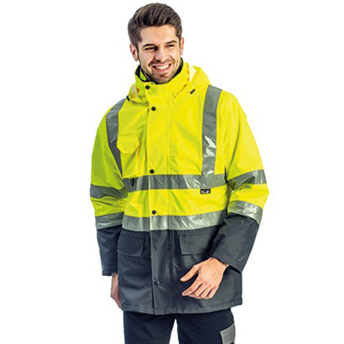 myForm EVEREST PLUS HI-VIS TWO-TONE 5+1 Parka (Sarı-Lacivert)