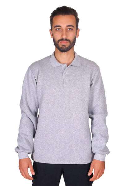 Consept Alina Polo Yaka Sweatshirt Gri