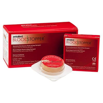 Blood Stopper BS03 Push & Stop Tampon 15x15 cm (6 Adet)