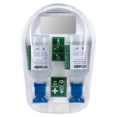 PitDrop PX174-2 pH Nötr Göz Yıkama Duvar İstasyonu 2x500 ml