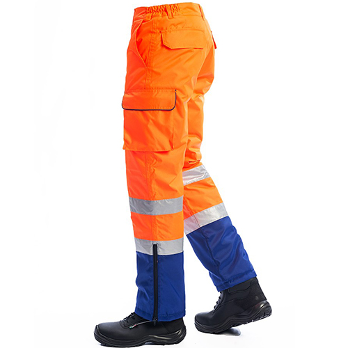 myForm EVEREST HI-VIS Paça Kombinli Pantolon (Turuncu-Mavi)