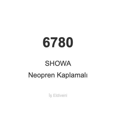 SHOWA 6780 Neopren Kaplamalı Kimyasal Dirençli İş Eldiveni