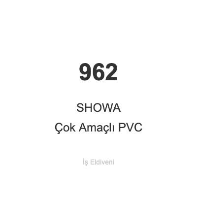 SHOWA 962 Kolay Giyilebilir PVC Kaplamalı Çok Amaçlı İş Eldiveni