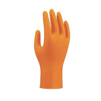 SHOWA 709HVO Hi-Vis Turuncu PyraGrip Tek Kullanımlık Nitril Eldiven