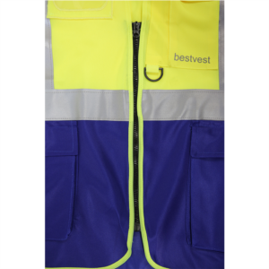 Bestvest Reflektörlü Sarı Lacivert Mühendis Yeleği