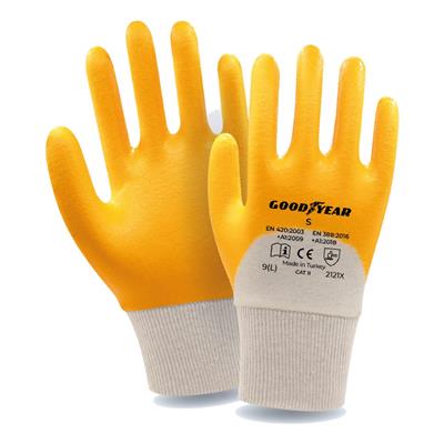 Goodyear S Pamuk İnterlok Astarlı Nitril İş Eldiveni
