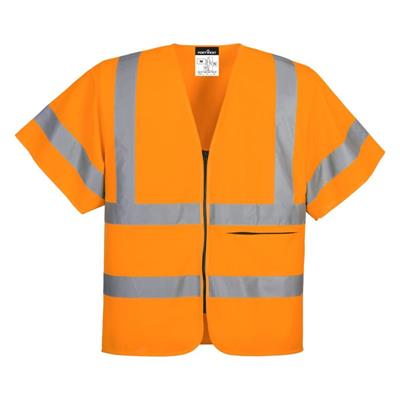 Portwest C372 Fermuarlı Reflektörlü İkaz Yeleği