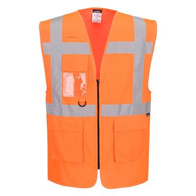 Portwest ES476 Fermuarlı Reflektörlü Mühendis Yeleği