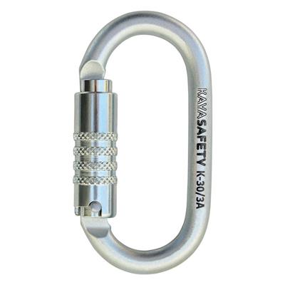 Kaya Safety K-30-3A Oval Çelik Karabina (Keylock)