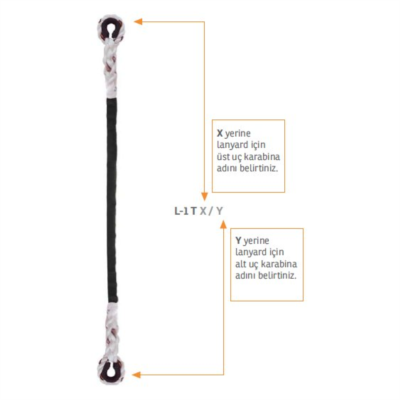 Kaya Safety L-1 T SERİSİ Tek Kol Twist Lanyard
