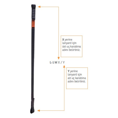 Kaya Safety L-1 W SERİSİ Tek Kol Webbing Lanyard