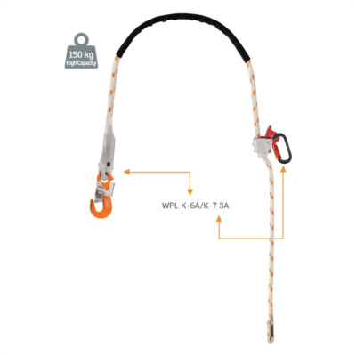 Kaya Safety WPL SERİSİ Konumlandırma Lanyardı