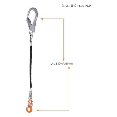 Kaya Safety L-1 B SERİSİ Tek Kol Braided Lanyard