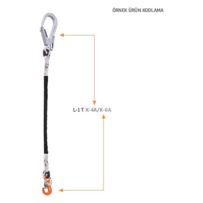 Kaya Safety L-1 T SERİSİ Tek Kol Twist Lanyard