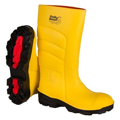 Polly Boot Galaxy Vega Sarı Siyah Poliüretan Çizme O4 S4 S5