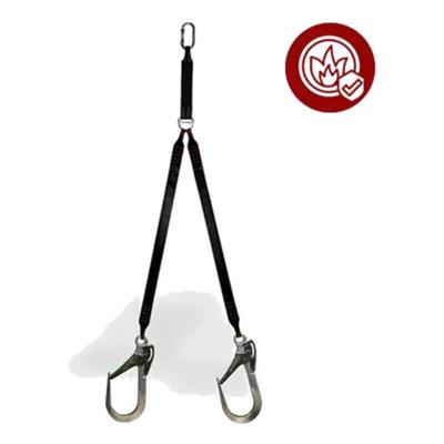 EKS-240 Kaynakçı Isıya Dayanıklı Şok Emicili Çift Bacaklı Lanyard
