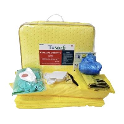 Tusorb KDK-04 Kimyasal Döküntü Kiti 40 Litre (Taşıma Çantalı)