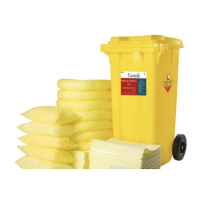 Tusorb KDK-08 Kimyasal Döküntü Kiti 125 Litre (Tekerlekli Konteyner)