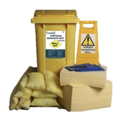 Tusorb KDK-09 Kimyasal Döküntü Kiti 250 Litre (Tekerlekli Konteyner)