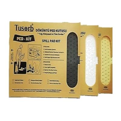 Tusorb PED-KIT Döküntü Ped Kutusu (Yağ, Kimyasal ve Genel Amaçlı)