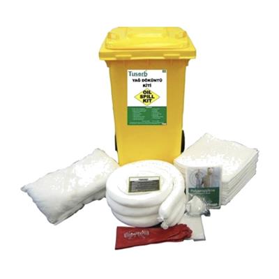 Tusorb YDK-07 Yağ ve Yakıt Döküntü Kiti 250 Litre (Tekerlekli Konteyner)